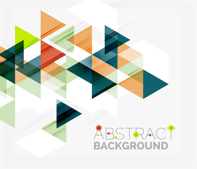 Abstract geometric background Modern overlapping triangles