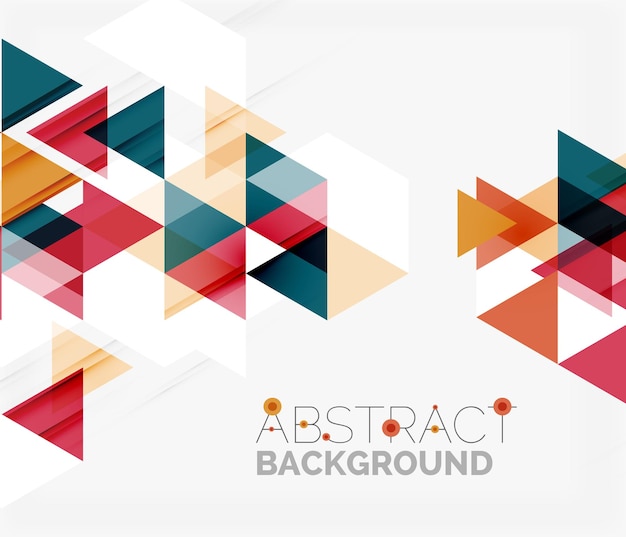 Abstract geometric background Modern overlapping triangles