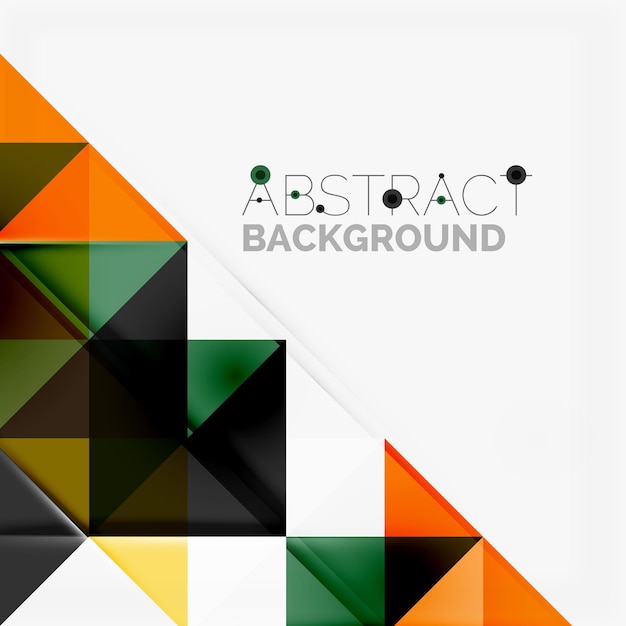 Abstract geometric background Modern overlapping triangles