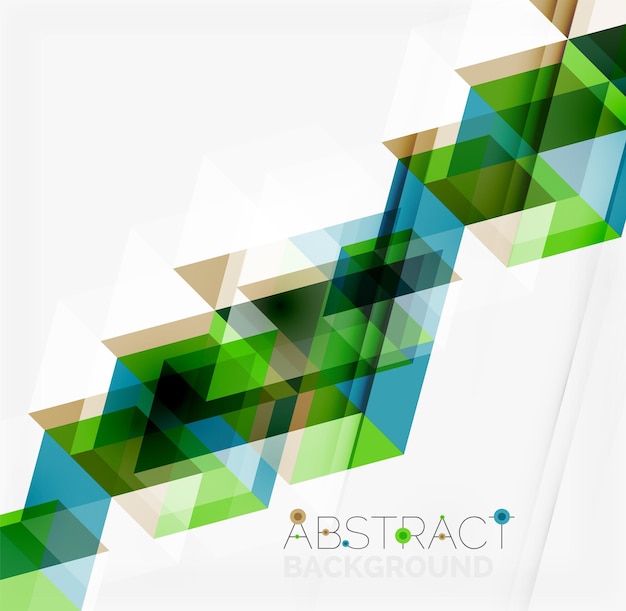 Abstract geometric background Modern overlapping triangles