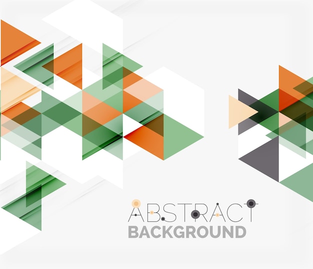 Abstract geometric background modern overlapping triangles