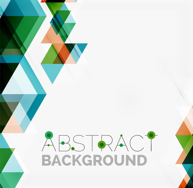 Abstract geometric background Modern overlapping triangles