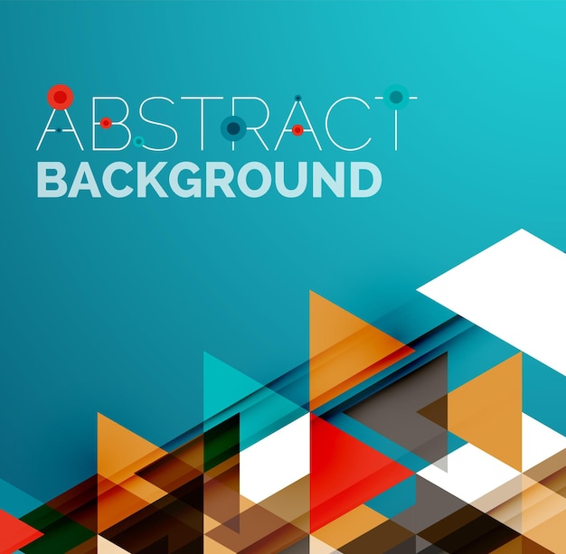 Abstract geometric background Modern overlapping triangles