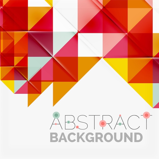 Abstract geometric background Modern overlapping triangles