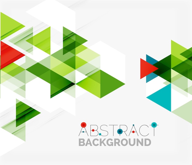 Abstract geometric background Modern overlapping triangles