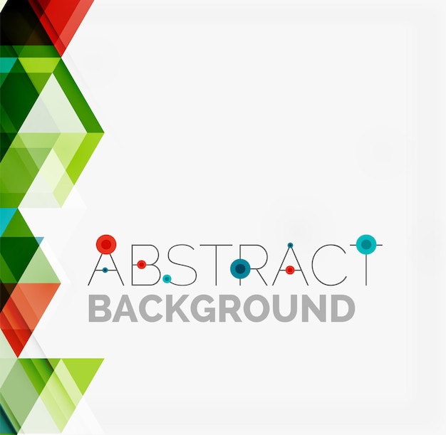 Abstract geometric background Modern overlapping triangles