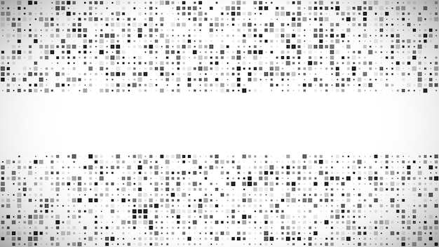 Vector abstract geometric background of squares. grey pixel background with empty space. vector illustration.