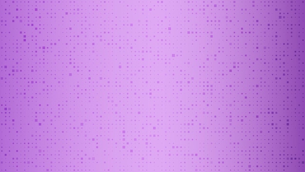 正方形の抽象的な幾何学的な背景。空のスペースと紫色のピクセルの背景。ベクトルイラスト。