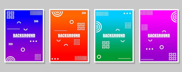 abstract geometric background vector collection