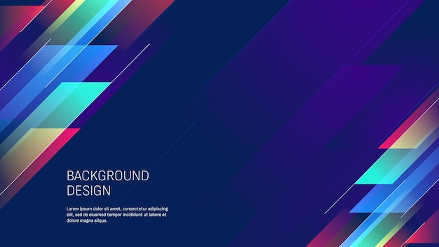 Abstract geometric background vector illustration