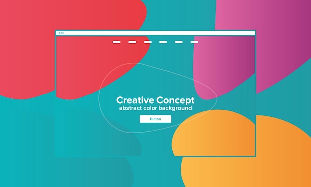 Sfondo geometrico astratto con colori vivaci concetto di web design creativo per la pagina iniziale