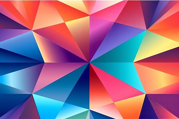 Abstract geometric background with colorful triangles