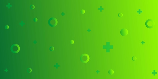 Abstract geometric background with green gradient color for banner poster website design