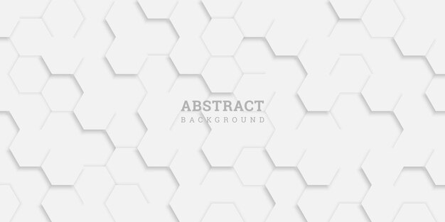 Abstract geometric background with hexagons in paper style