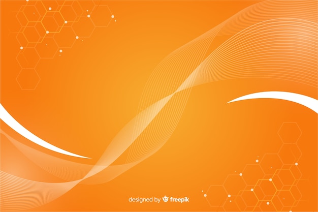Vector abstract geometric background with honeycomb pattern