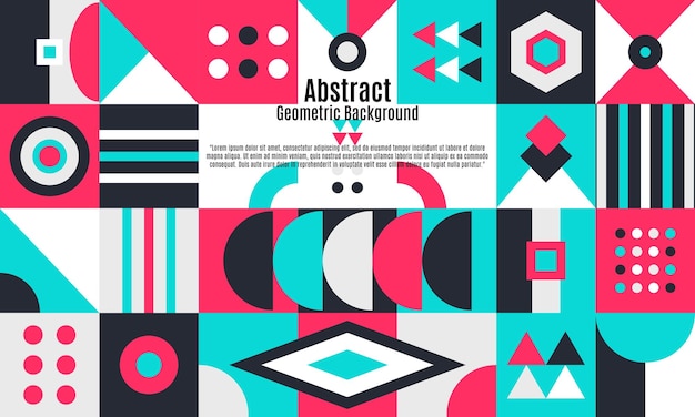 Abstract geometric background with minimal trendy design