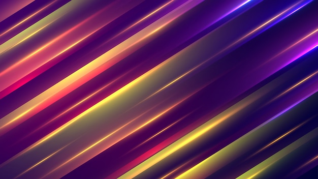 Abstract geometric background with neon style