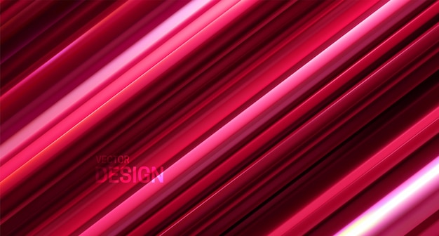 Abstract geometric background with red striped pattern