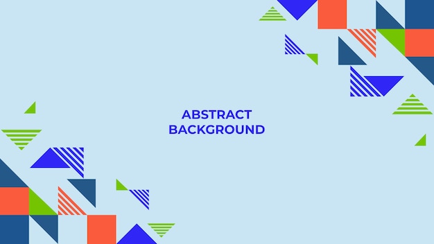 Abstract geometric background with square and triangle shape