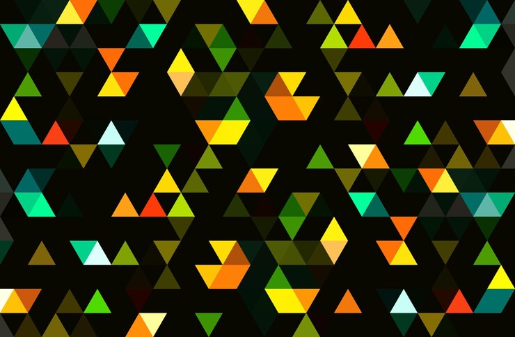 Vector abstract geometric background with triangle shapes