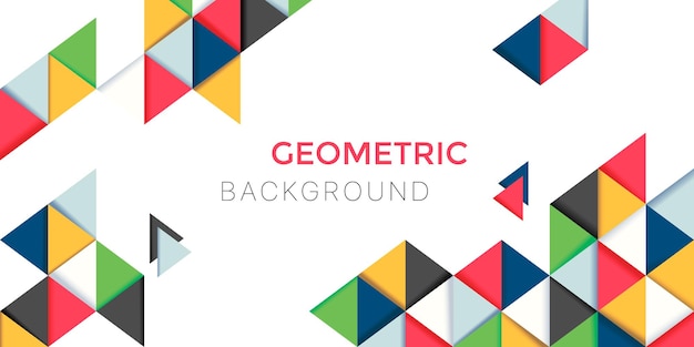 abstract geometric background with triangle vector illustration