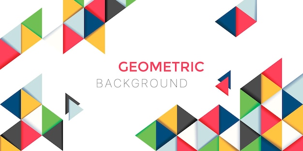 Abstract geometric background with triangle Vector illustration