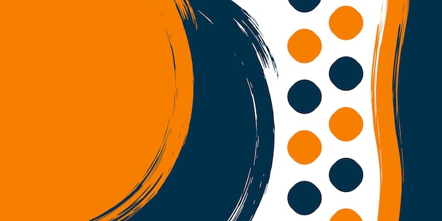 Abstract geometric banner background with circle pattern