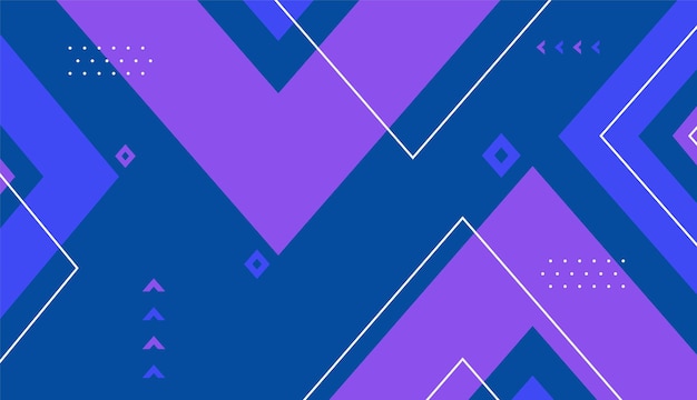 Abstract Geometric blue background with sharp shapes vector design