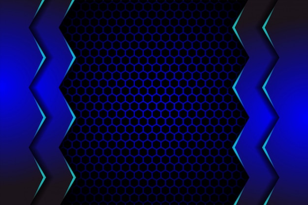 Vector abstract geometric blue background