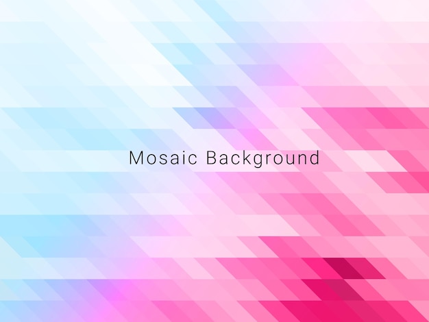 Abstract geometric bright mosaic shape elegant background vector
