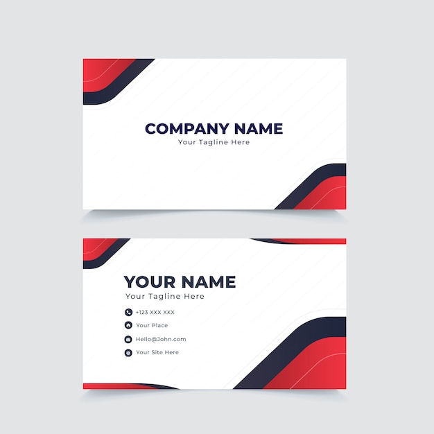 Vector abstract geometric business card template