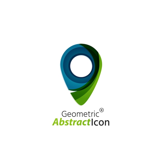 Vector abstract geometric business corporate emblem