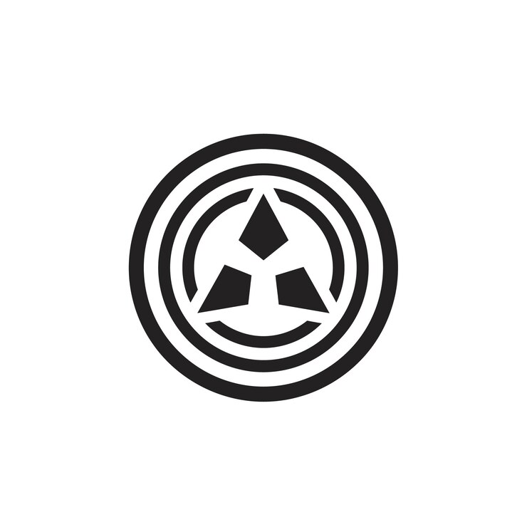 Vector abstract geometric circle logo