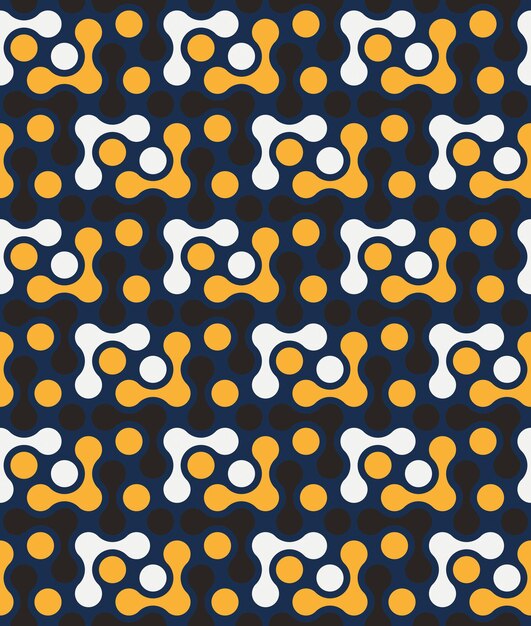 Cerchi geometrici astratti punch vector chail style seamless pattern colori moda alla moda