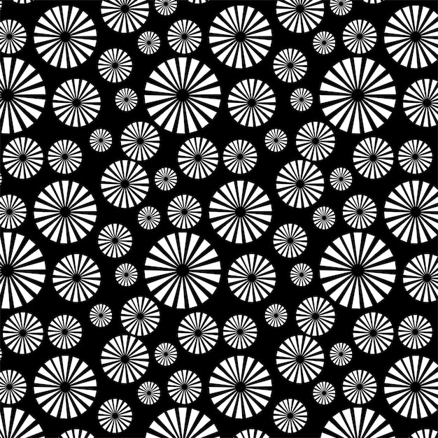 Abstract geometric circles seamless pattern