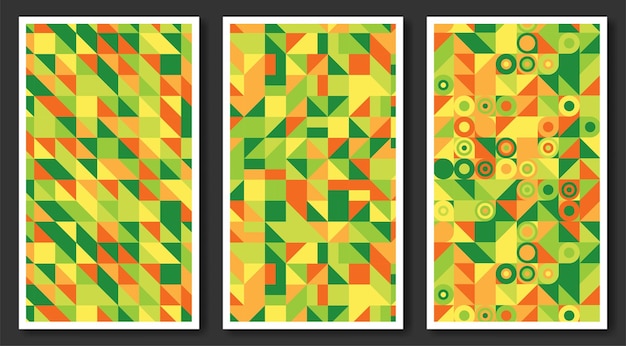 Abstract geometric classic patterns