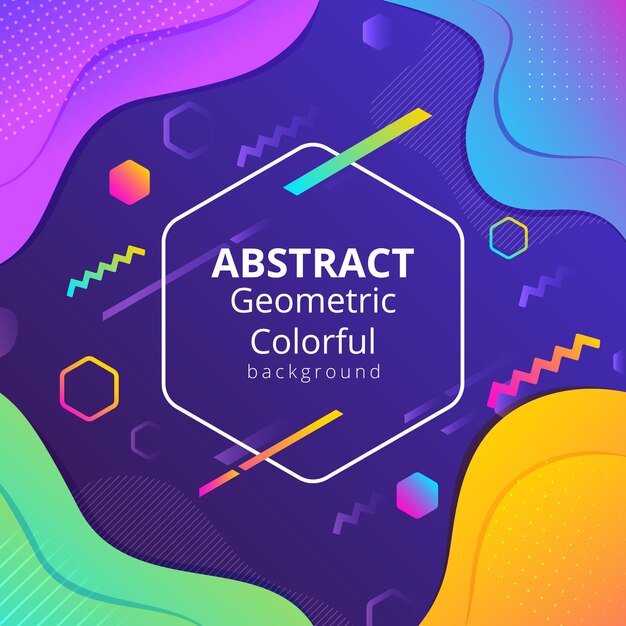 Abstract geometric colorful background