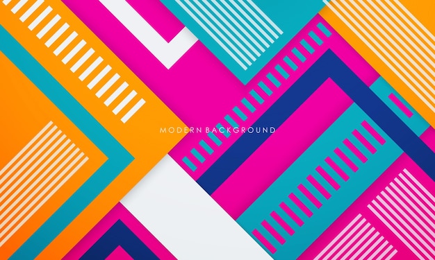 Abstract geometric colorful modern background