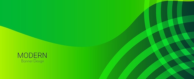 Vettore di fondo del modello di banner di design verde decorativo moderno colorato geometrico astratto