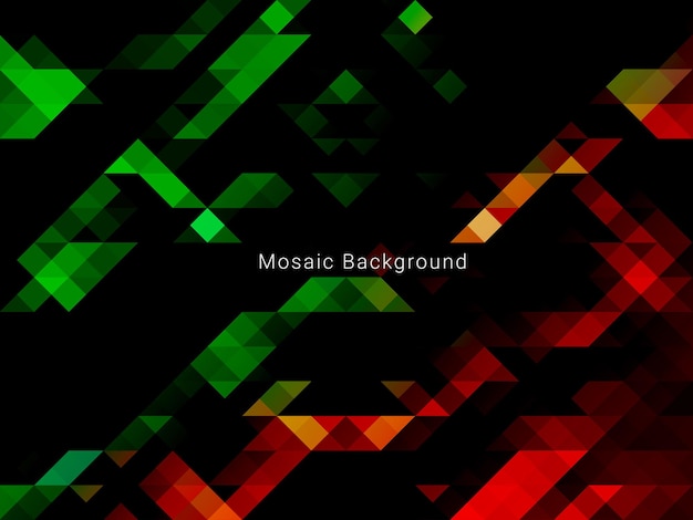 Abstract geometric colorful  mosaic modern elegant background vector