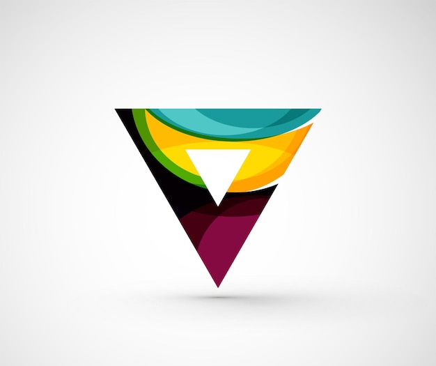 Abstract geometric company logo triangle arrow