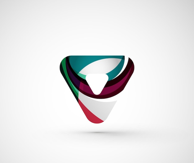 Abstract geometric company logo triangle arrow