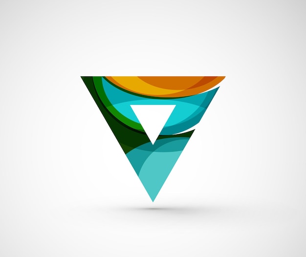 Abstract geometric company logo triangle arrow