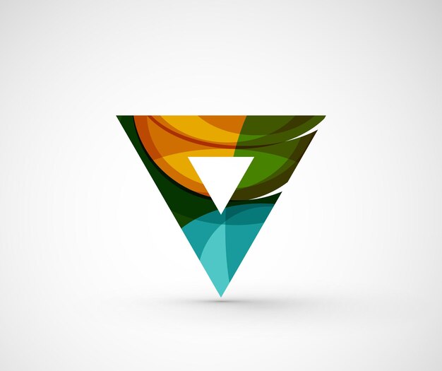 Abstract geometric company logo triangle arrow