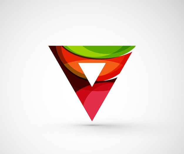 Abstract geometric company logo triangle arrow