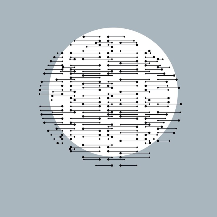 Vector abstract geometric composition, vector background.