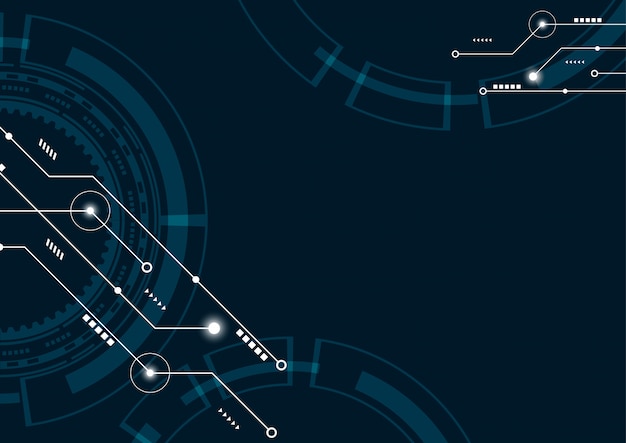 Vettore astratto geometrico collegare linee e punti di sfondo