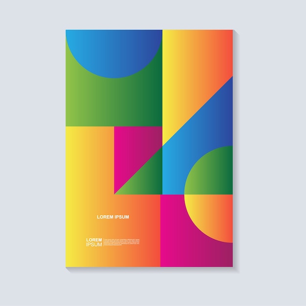 Vector abstract geometric cover design