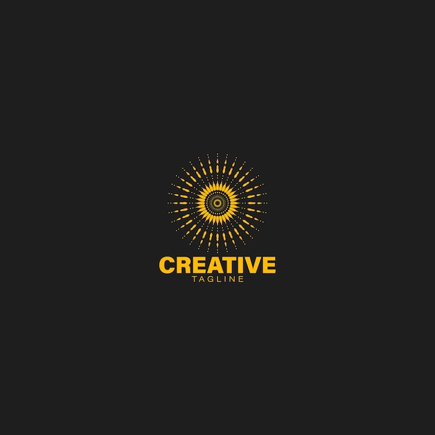 Abstract geometric creative brand logo