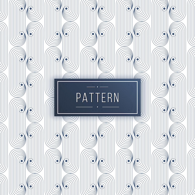 abstract geometric curve lines seamless pattern background